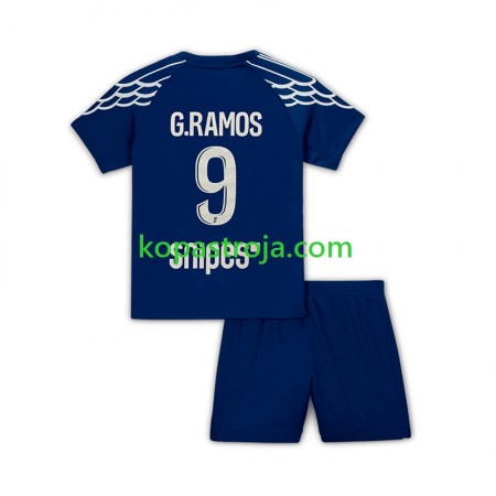 Billiga Fotbollströjor Paris Saint-Germain Goncalo Ramos 9 Barn Fjärde tröja 2024/25 Kortärmad
